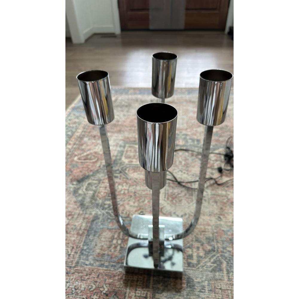 Robert Sonneman 1960-1970s Rare Chrome Bubble Lamp - Picture 2 of 11
